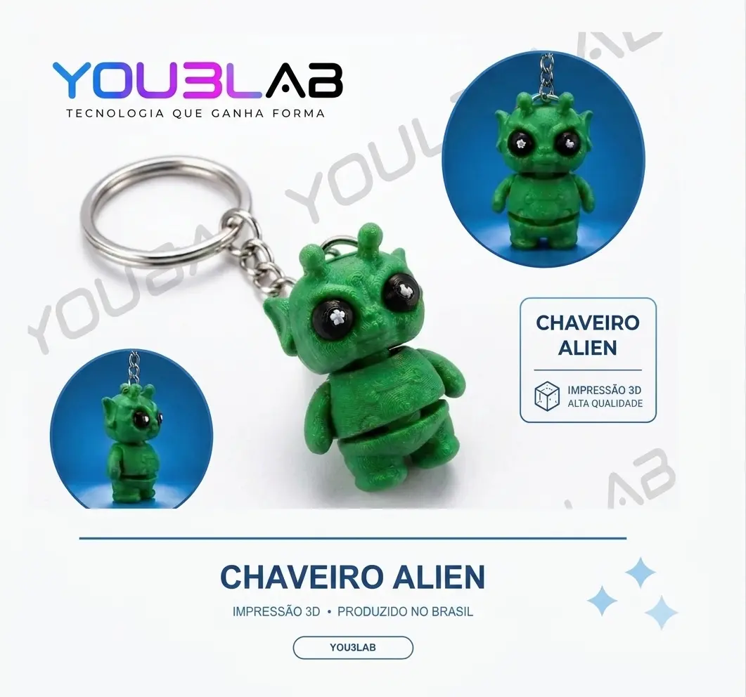 Alien - Chaveiro Articulado