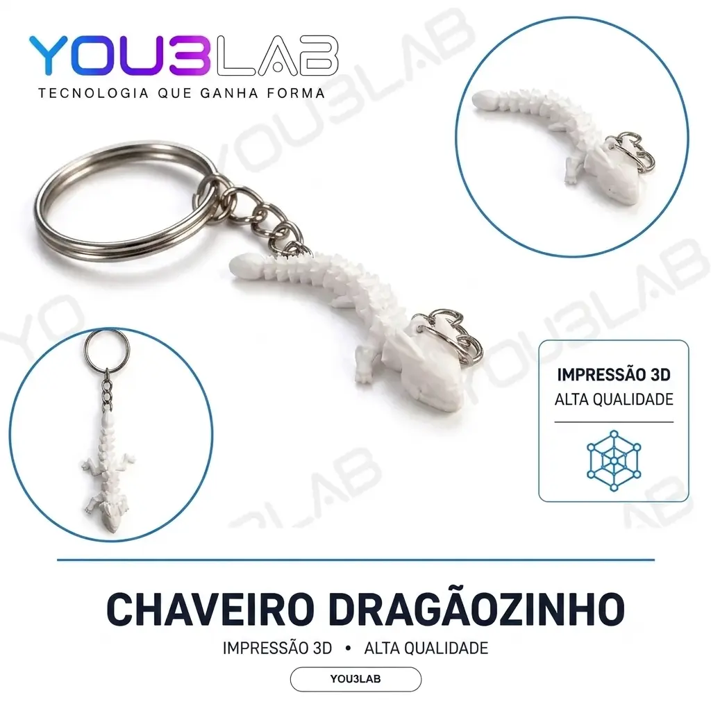 Dragãozinho - Chaveiro Articulado