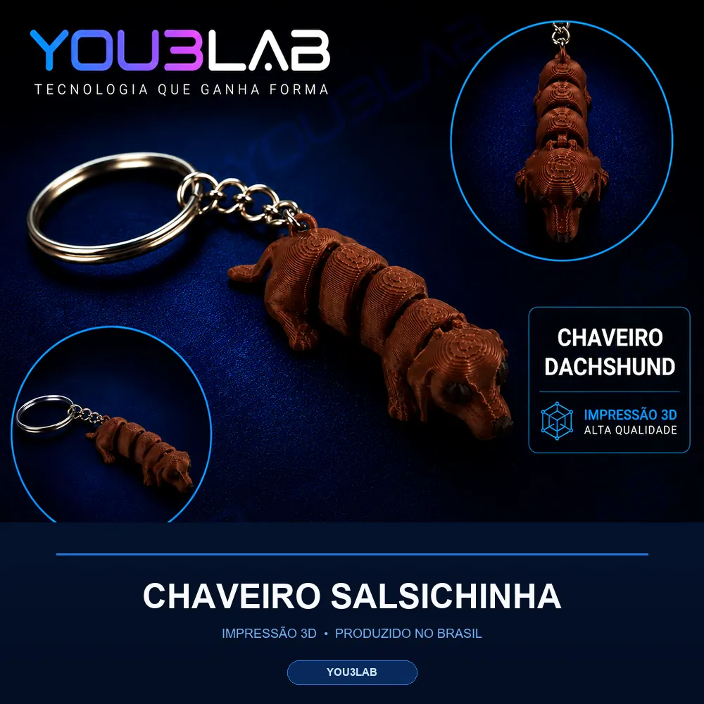 Salsichinha - Chaveiro Articulado